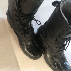 L.L. Bean Shoes - LL Bean Women’s tall black fur lined duck boots 9 L.L. Bean Shoes - LL Bean Women’s tall black fur lined duck boots 9